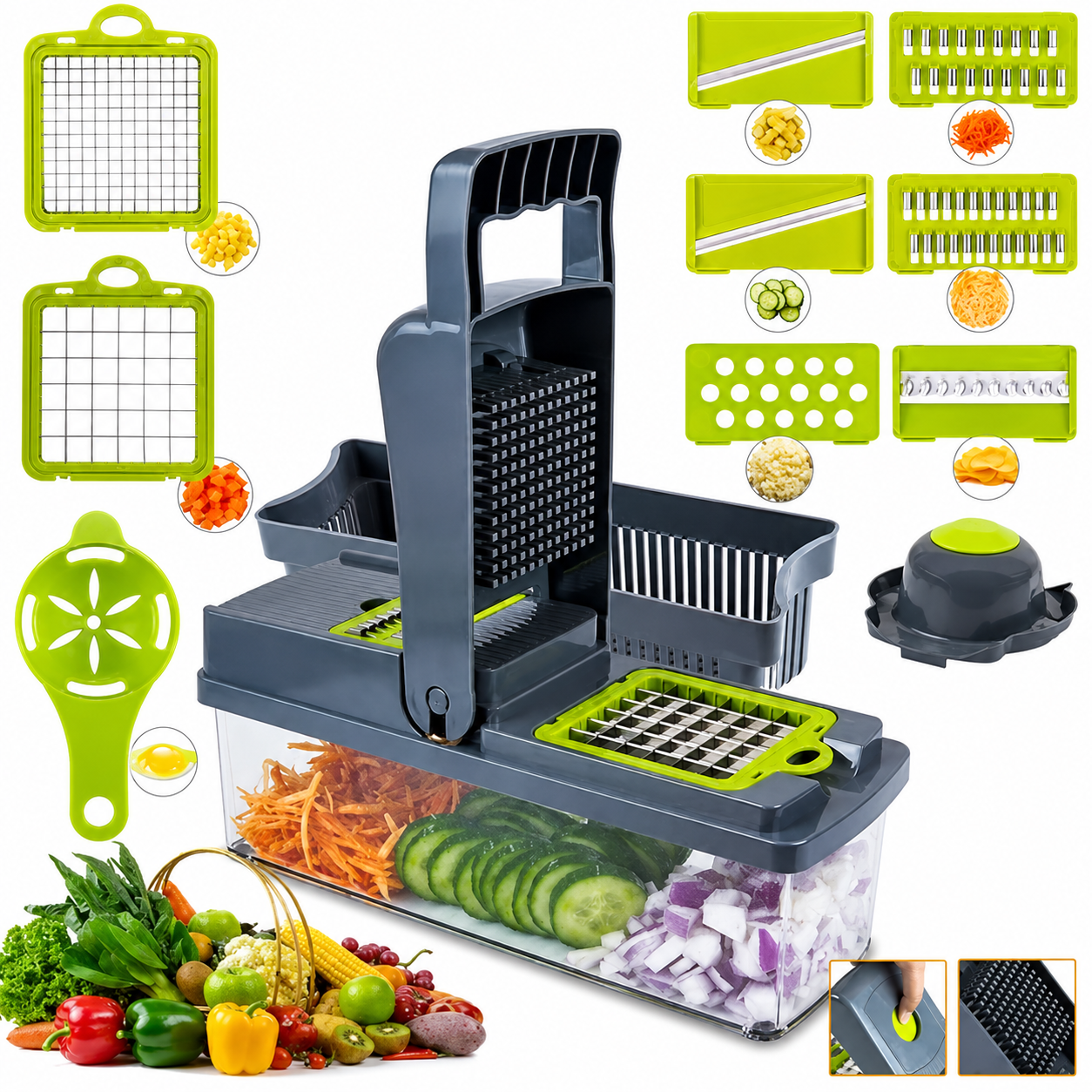 Ahorra tiempo y esfuerzo con la Cortadora Multifuncional de Cocina